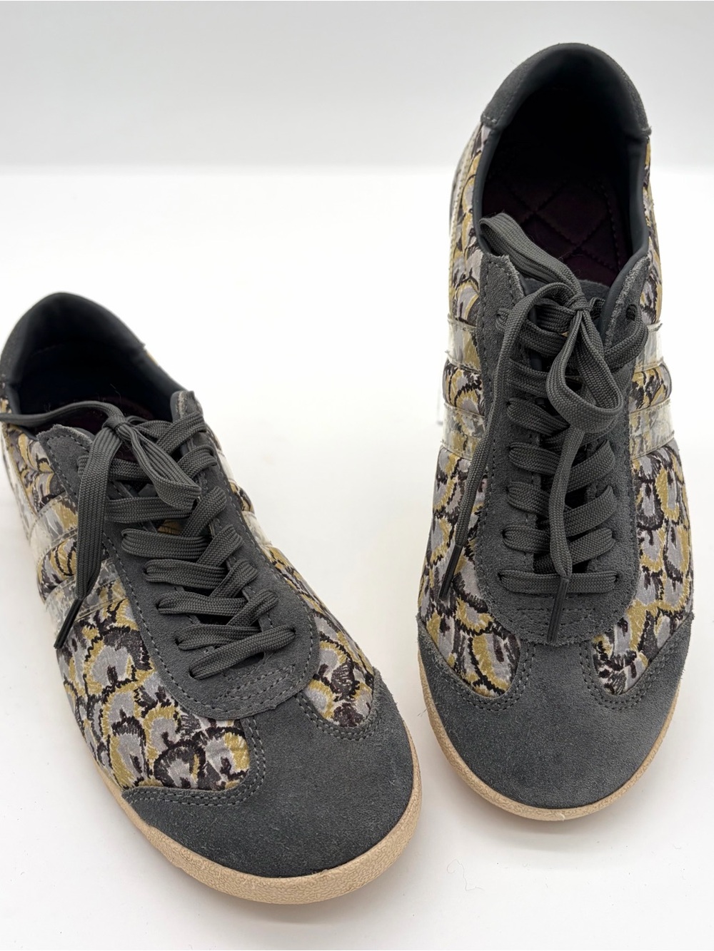 Anthropologie GOLA Bullet Liberty London Print Gray Yellow Women's Sneakers 7